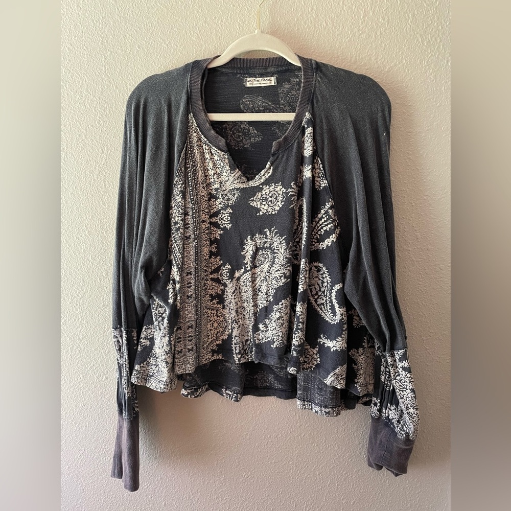 cutest long sleeve free people shirt